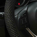 Schwarzes Auto Lenkradbezug Mikrofaser Leder Atmungsaktiv Anti-Rutsch 15 B4T2