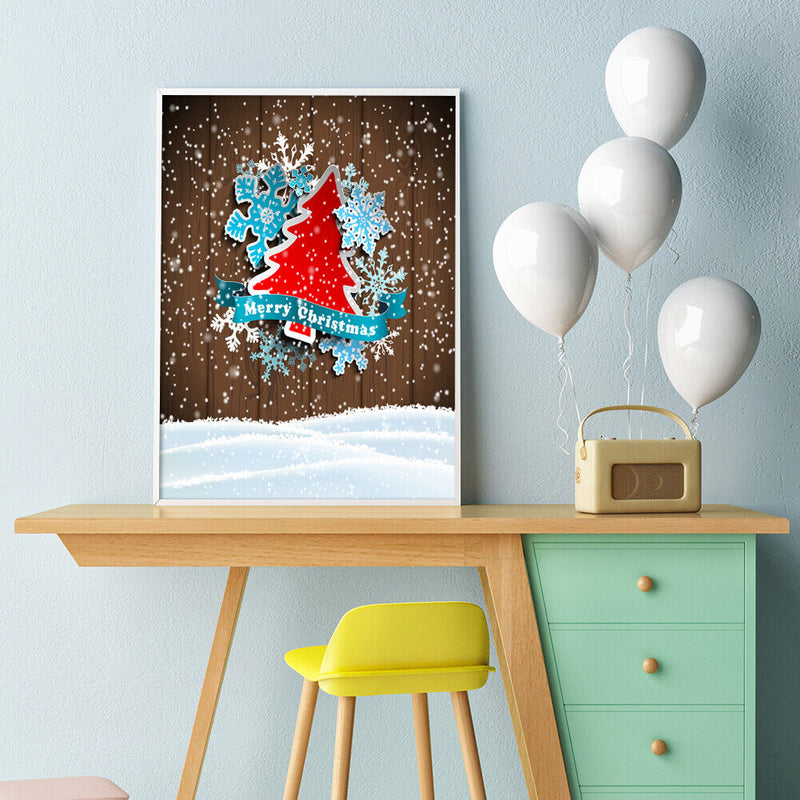 5D Drill Point Handicraft Cartoon Xmas Tree Rhinestone Art Diamond Painting