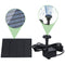 Solar Water Fountain Floating Pools Pond with Nozzle Waterfall Garden Lawn Decor