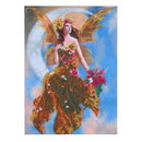 5D DIY Round Drill Diamond Painting Moon Goddess Cross Stitch Embroidery(B