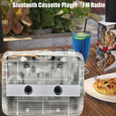 Stereo Walkman FM Radio Bluetooth-compatible Cassette Tape Player (Clear) Newly