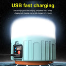 Market Emergency Light Solar LED Lantern Searchlight USB Rechargeable Lamp