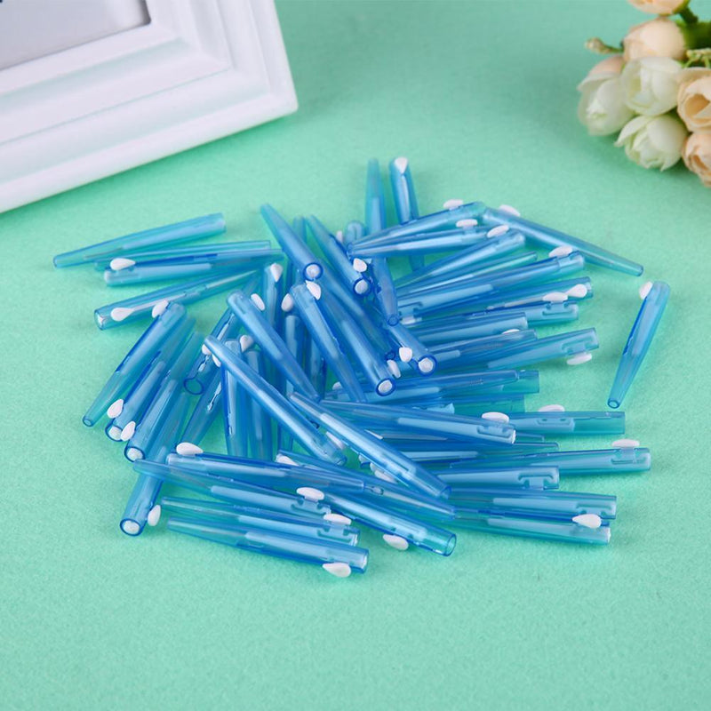 SoeHong 60 Piece 0.7mm Thin, Soft Interdental Brushes Push-Pull Interdental