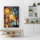 DIY Coded Acrylic Drawing Trees Street Landscape Oil Painting Kit by Numbers