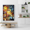 DIY Coded Acrylic Drawing Trees Street Landscape Oil Painting Kit by Numbers