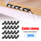 20x Self-Adhesive Cable Organizer Clips ABS Plastic Wire Cable Cord Managemen