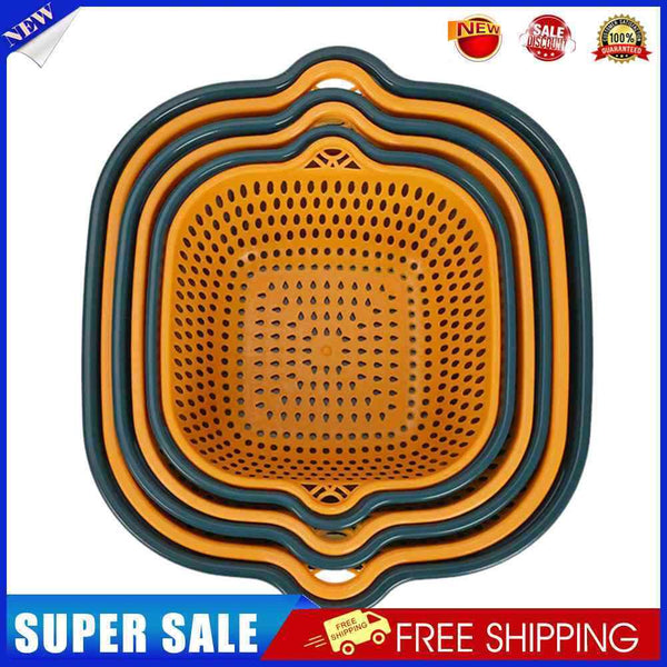 6pcs/Set Kitchen Drain Filter Fruit Vegetable Washing Basket Storage Sink R