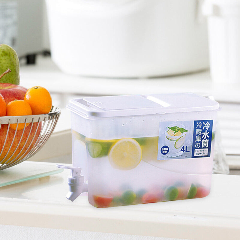 4L Refrigerator Ice Drinks Bucket Lemonade Water Fruit Tea Kettle