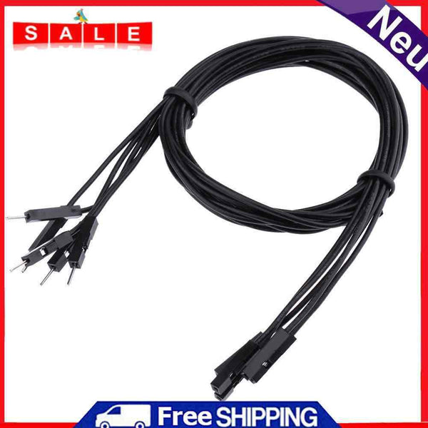 ALLOYSEED 5pcs 70cm Dupont Cable Stepper Motor Wire 1 Pin Male and Female