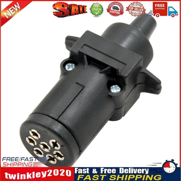 7 Pin 12V Plug Truck Cable European Trailer Signal Light Waterproof Plug Newly