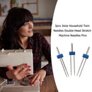3pcs 3size Multifuctional Double-Head Twin Needles Sewing Machine Set for H