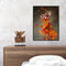 Hand Painted on Canvas DIY Maple Leaf Girl Oil Paint By Numbers Drawing Kit