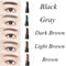 Eyebrow Pencil With 5 Colors Refill Lead 3 Pcs Eyebrow Stencils Brow Tattoo Pen