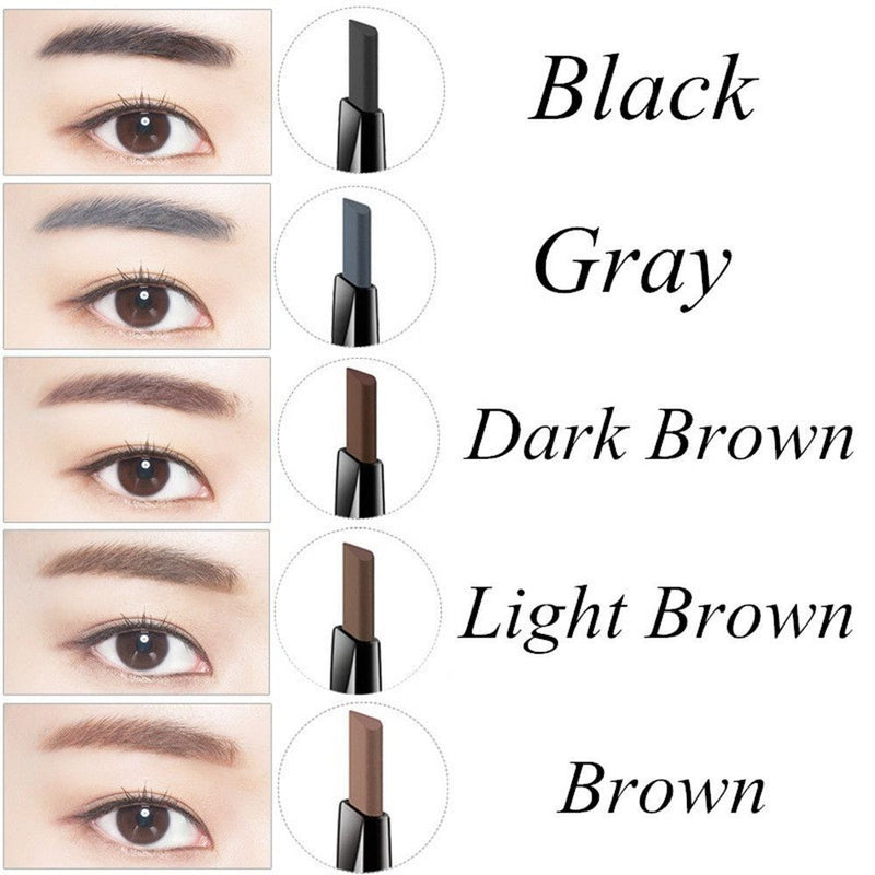 Eyebrow Pencil With 5 Colors Refill Lead 3 Pcs Eyebrow Stencils Brow Tattoo Pen