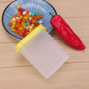 Clear Seasoning Pot Cans Spice Rack 2 Lid Condiment Bottles Box(Yellow) Newly