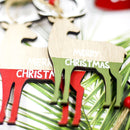 Christmas Tree Decoration Wooden Ornaments  Snowman/Elk/Angel Xmas Hanging