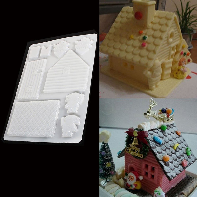 Tools Christmas Chocolate Mold Biscuits Cutter Gingerbread House Mould