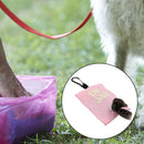 Pets Garbage Poop Bag Dispenser Dog Waste Bag Holder Organizer (Light Pink)