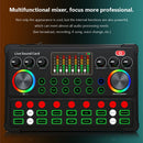 RGB LED Wireless Bluetooth-compatible Sound Card for Live Singing Recording