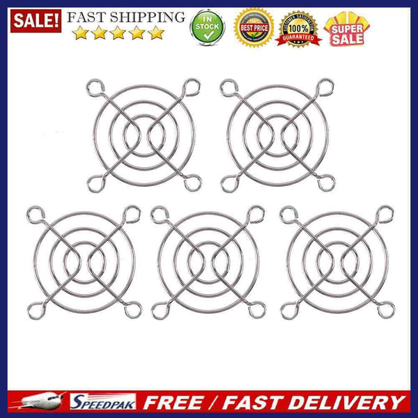 5pcs Desktop Computer PC Case Cooling Fan Grills Finger Guard Protection Cover