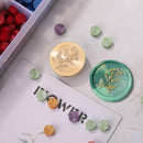 Round Grass Flower Wax Sealing Stamp Head Copper Stamps w/o Handle (ZR016) Newly