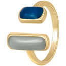 Gift Open Fashion Jewelry Finger chain Dripping oil Adjustable Open Ring