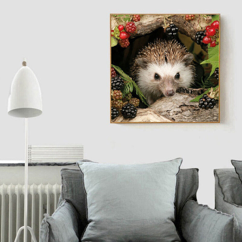 Animal Hedgehog 5D Diamond Painting Embroidery DIY Full Round Drill Picture