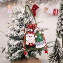 Xmas Drawstring Sack Tree Hanging Ornaments Pendant Children Holiday Gift Bag
