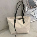 Fashion Big Capacity Shoulder Bag Nylon Waterproof Handbag Simple Shopping Totes