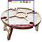 Camping Wine Picnic Table Folding Snack Table with Wine Bottle and Glass Hold