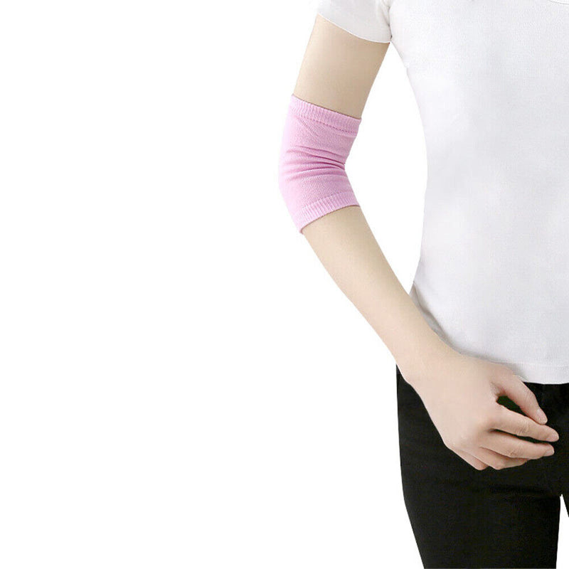 1 Pair Moisturizing Gel Elbow Pads Skin Nursing Cover Cracked Repair Sleeves