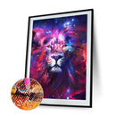 Handmade Starry Lion 5D DIY Full Round Drill Drawing Kit Diamond Painting Cra