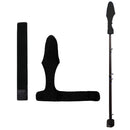 2pcs Fishing Rod Protector Case Cover Fishing Rod Tie Fastener Belt (Black)