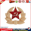 CCCP USSR Symbol Enamel Brooch Former Soviet Union Lapel Pins (Wheat Star) Newly