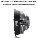 PC Case Fans 1800RPM Silent RGB LED Light Laptop Radiator CPU Cooling Quiet Fan