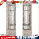 Peony Tulle Curtains for Living Room Floral Window Sheer Curtain (Yellow)