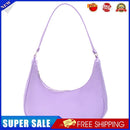 Fashion Women Pure Color Underarm Hobos Bags Top-handle Handbag (Purple)