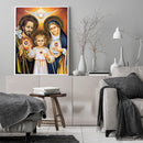 Religious Family Colouring Oil Canvas DIY Hand Painted Paint By Numbers Gift Kit
