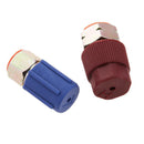 Retrofit 7/16 to 3/8 Conversion Adapter R12 to R134a High/Low AC Fitting