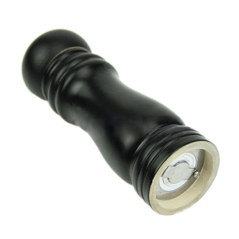 Kitchen Classical Wooden Pepper Spice Salt Mill Grinder Muller Tool Black