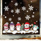 Christmas Penguin Window Glass Stickers Mirror Stickers Snowflake Wall Door~