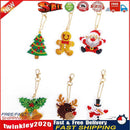 5D DIY Full Special Drill Diamond Painting Keychain Art Pendant(21x7cm) Newly