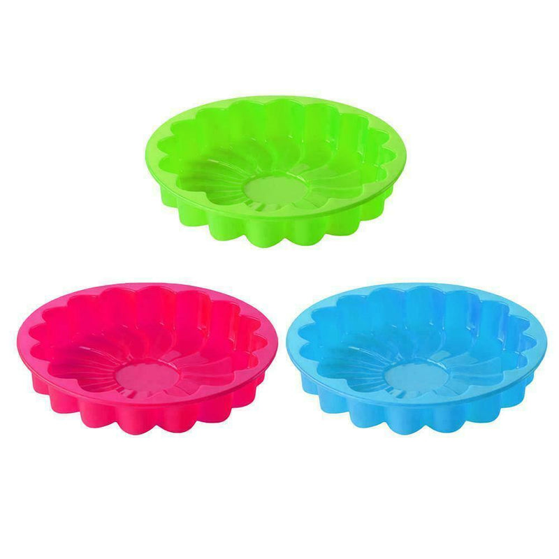 Silicone Large Flower Cake Mould Chocolate Soap Candy Mold Jelly Baking TOP Y5O8