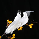 2pcs/set Wedding Photography Props Simulation Birds Artificial Foam Couple Bird