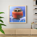 Big-eyed Owl Frameless Picture Oil Paint By Numbers Hand Painted Picture Decor