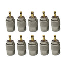 10pcs UHF PL259 Male Twist-on Connectors RG8 RG58 RF Coaxial Cable Adapters