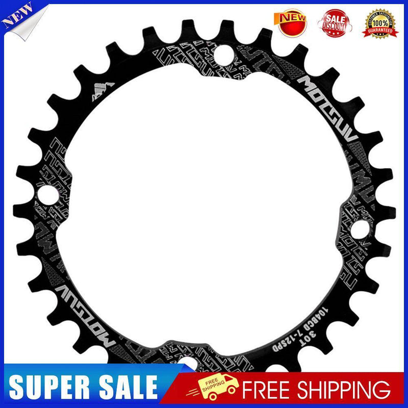 MOTSUV 104BCD Bicycle Chainring 30T MTB Bike Chain Wheel Crank Part (Black)