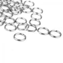 15mm Pocket Tool Connectors KeyChain Split Key Ring Stainless Steel Loop Hoop