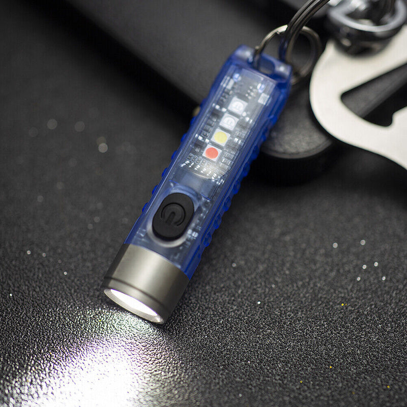 SST20 LED Keychain Flashlights Waterproof 400LM 300mAh Mini Pocket Light Torch