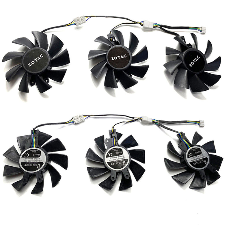 Cooling Fans Set for ZOTAC RTX3060 3060ti Thunderbolt GE PRO Graphics Card